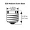 20w A21 LED Hi-Pro HID Replacement 4000K Cool White 120-277V Non-Dimmable